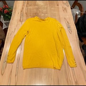 Yellow Zara knit sweater